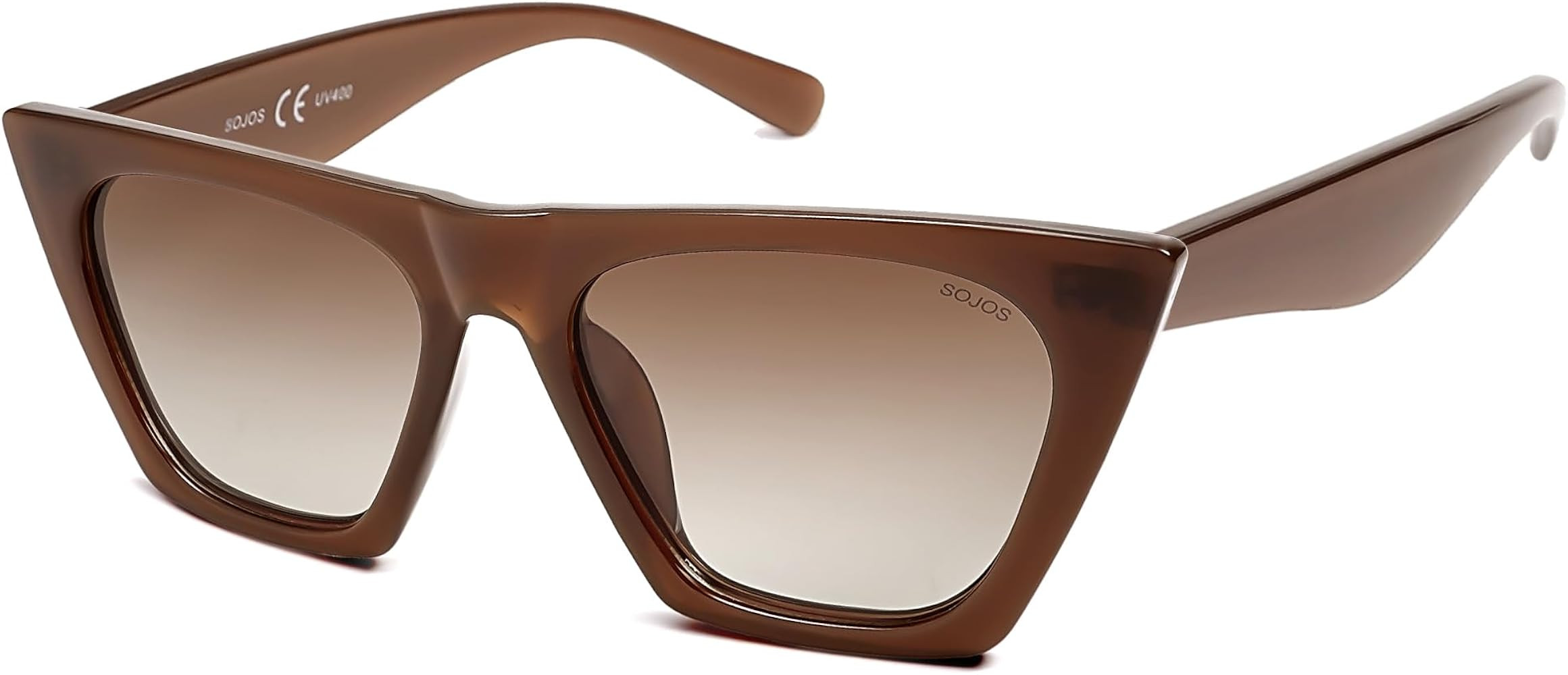 SOJOS Oversized Square Cateye Polarized Sunglasses for Women Men Big Trendy Sunnies SJ2115 | Amazon (US)