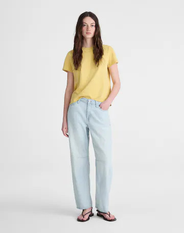 The Darted Barrel-Leg Jean in Airy Denim | Madewell