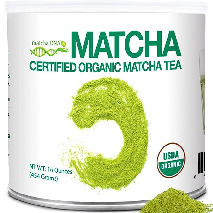 MATCHA DNA Certified Organic Matcha Green Tea Powder (16 oz TIN CAN) | Amazon (US)