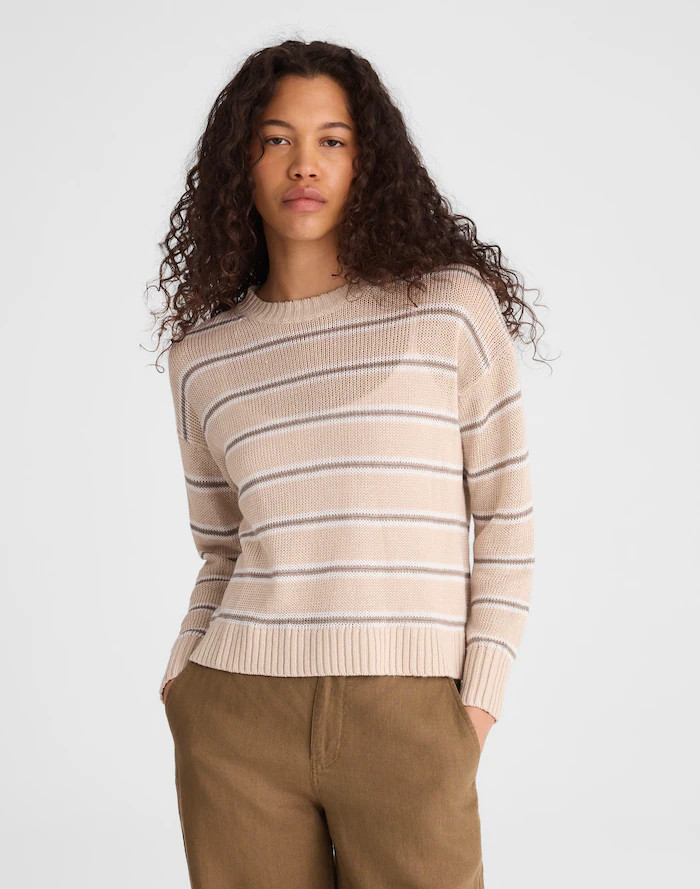 Linen Drop-Shoulder Sweater | Madewell
