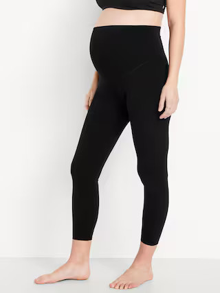 Maternity Full Panel StudioSmooth 7/8 Leggings | Old Navy (US)