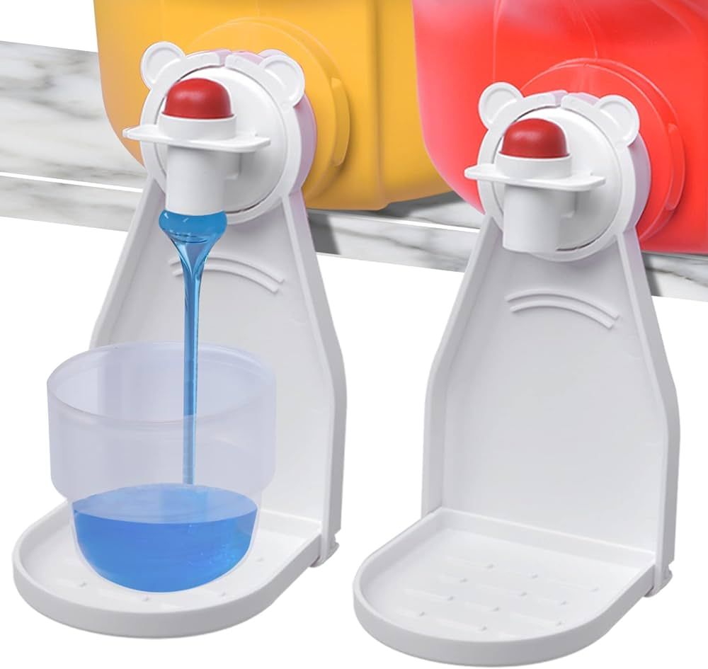 Laundry Detergent Cup Holder [2 Pack] Detergent Drip Catcher for Laundry Room Organizer. No More ... | Amazon (US)