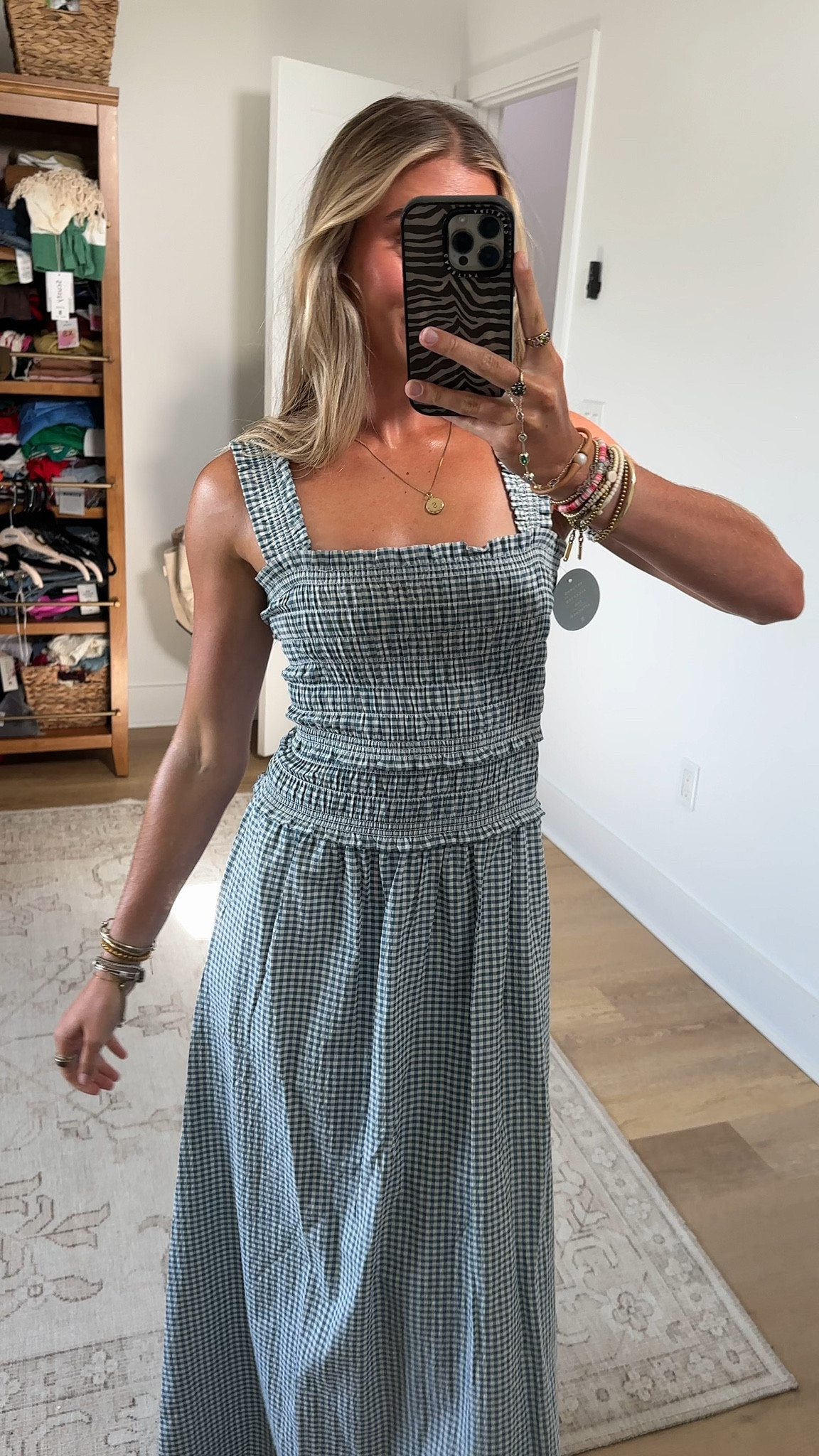 @hillhousehome size xs Meet the Azalea Maxi Nap Dress. Azalea is a true maxi, featuring our variegated smocking across the bodice and along the straps for an effortlessly chic, laid-back look. A secondary tier of smocking along the waist creates a flattering silhouette.

#LTKootd #LTKdayinmylife #LTKSeasonal
