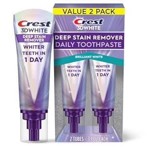 Crest 3DWhite Brilliance Deep Stain Remover Brilliant White Toothpaste - 3.1oz/2pk | Amazon (US)