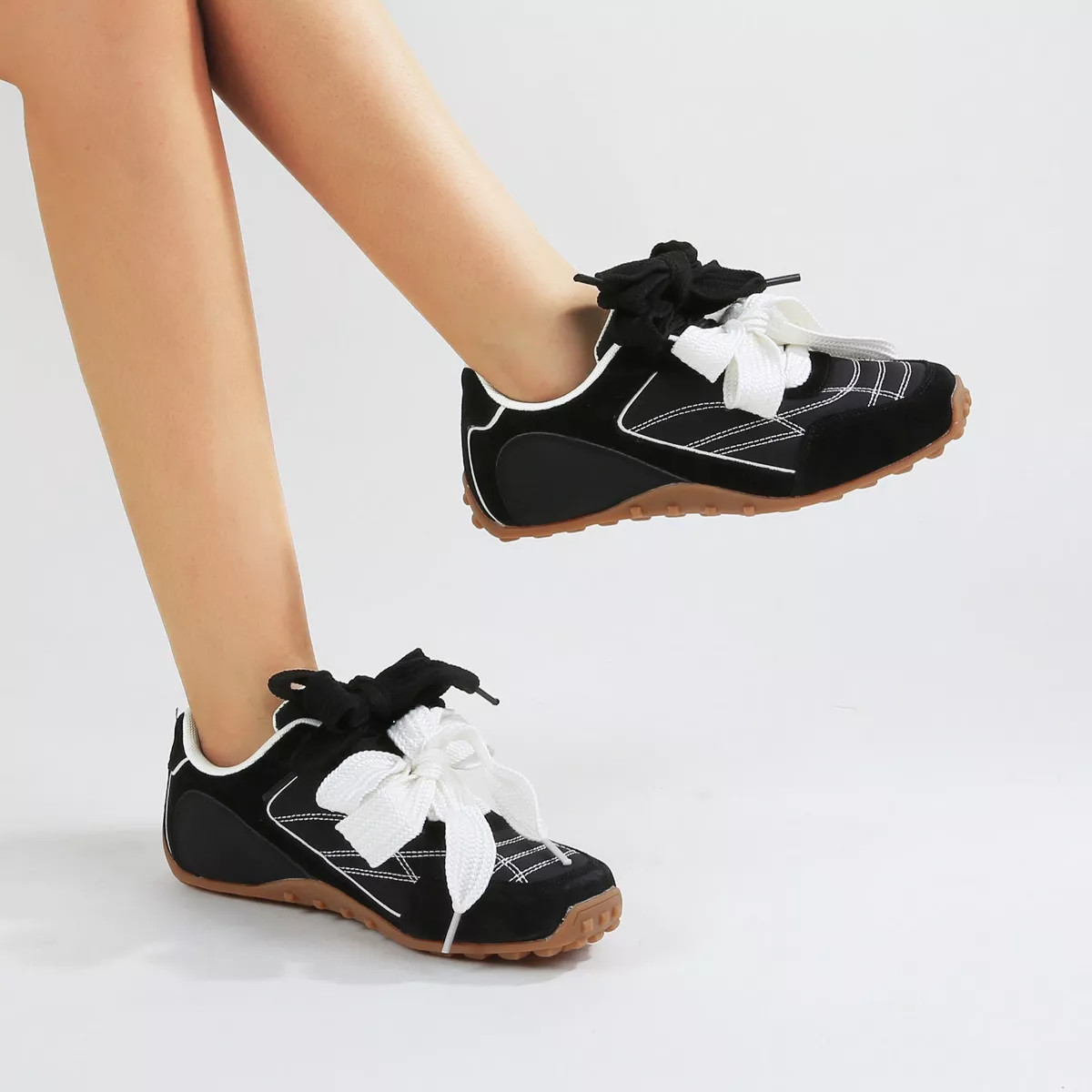 Berness Women's Lacey Dual Bows Trail Sneakers | Target