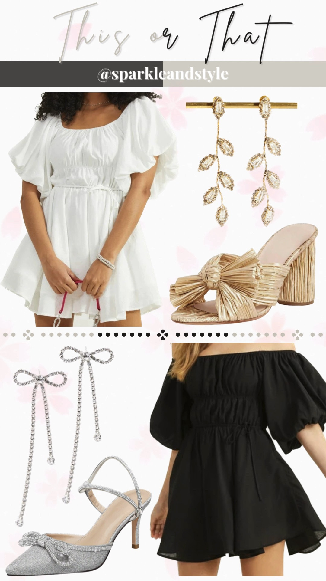 This Or That: Spring & Summer Outfit Inspo

This gorgeous puff sleeve dress is the perfect versatile style for the spring and summer! There are endless ways to style it and it comes in 10 colors! Dresses are currently BOGO 50% off at Altar’d State! 

🤍 white puff sleeve dress, metallic gold bow heels, gold dangly earrings 
🖤 black puff sleeve dress, silver bow earrings, silver glittery bow heels

summer fashion, summer dress, summer styles, summer outfits, spring fashion, spring outfits, spring dress, spring styles, wedding guest outfit, wedding guest dress

#LTKsalealert #LTKFind #LTKunder100