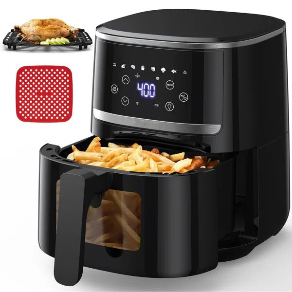 Large Oil Free Touch Screen 1500w Mini Oven Combo With 7 Accessories, One-touch Digital Controls,... | Wayfair North America