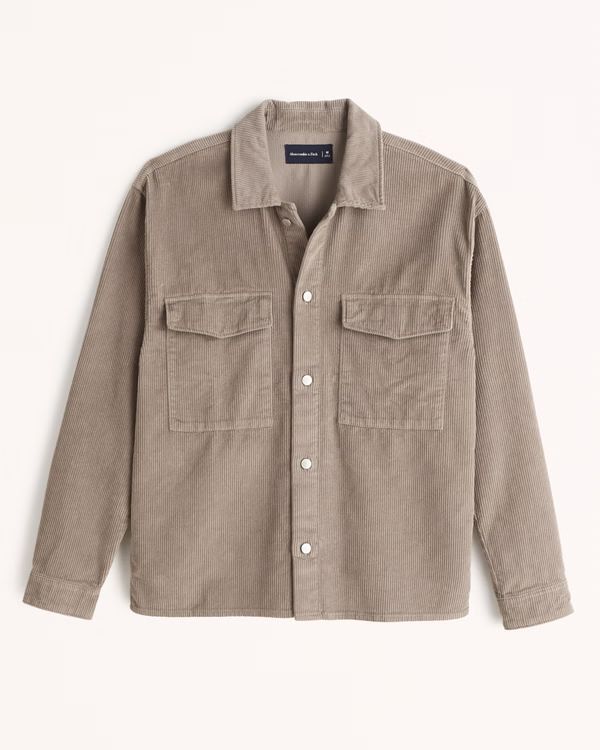 Relaxed Corduroy Shirt Jacket | Abercrombie & Fitch (US)