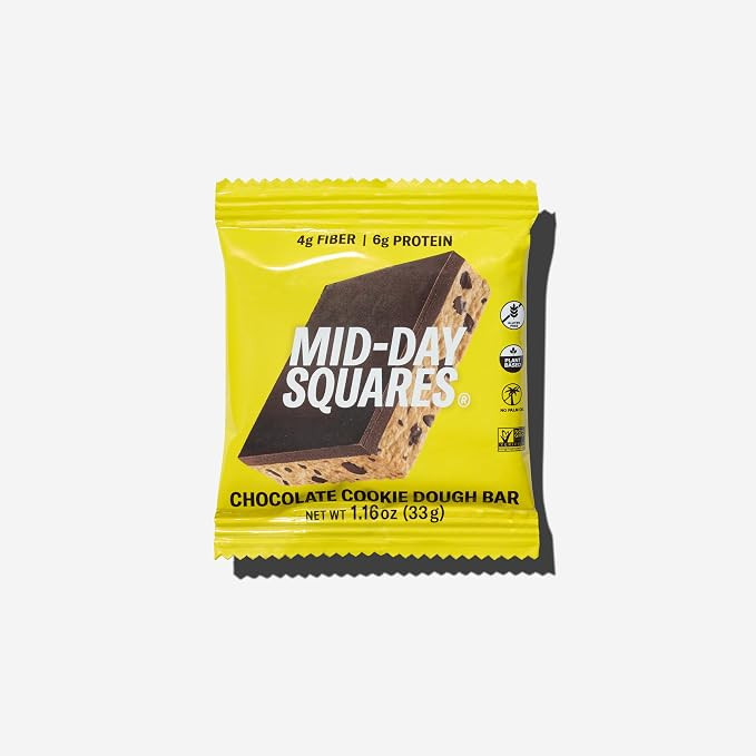 Mid-Day Squares, Chocolate Cookie Dough Bar, 1.16 Ounce | Amazon (US)