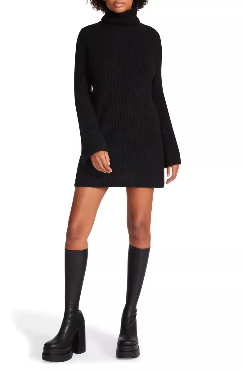 grey-long-sleeve--sweater-dress-tights-black-ankle-boots-LR-3 - Allyn  Lewis