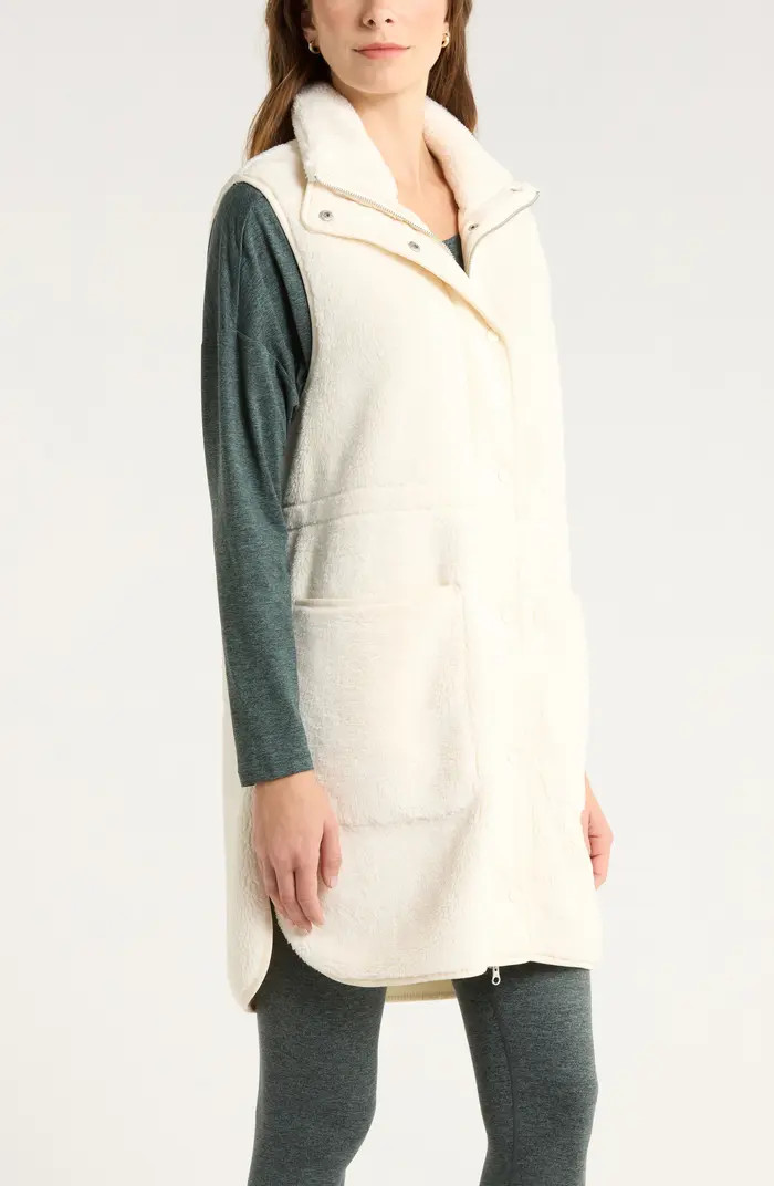 Longline Faux Shearling Vest | Nordstrom