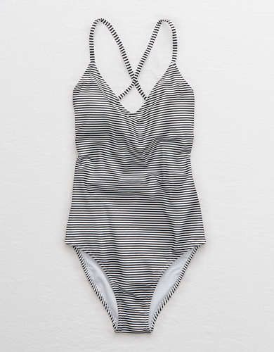 Aerie Strappy Back One Piece Swimsuit | American Eagle Outfitters (US & CA)