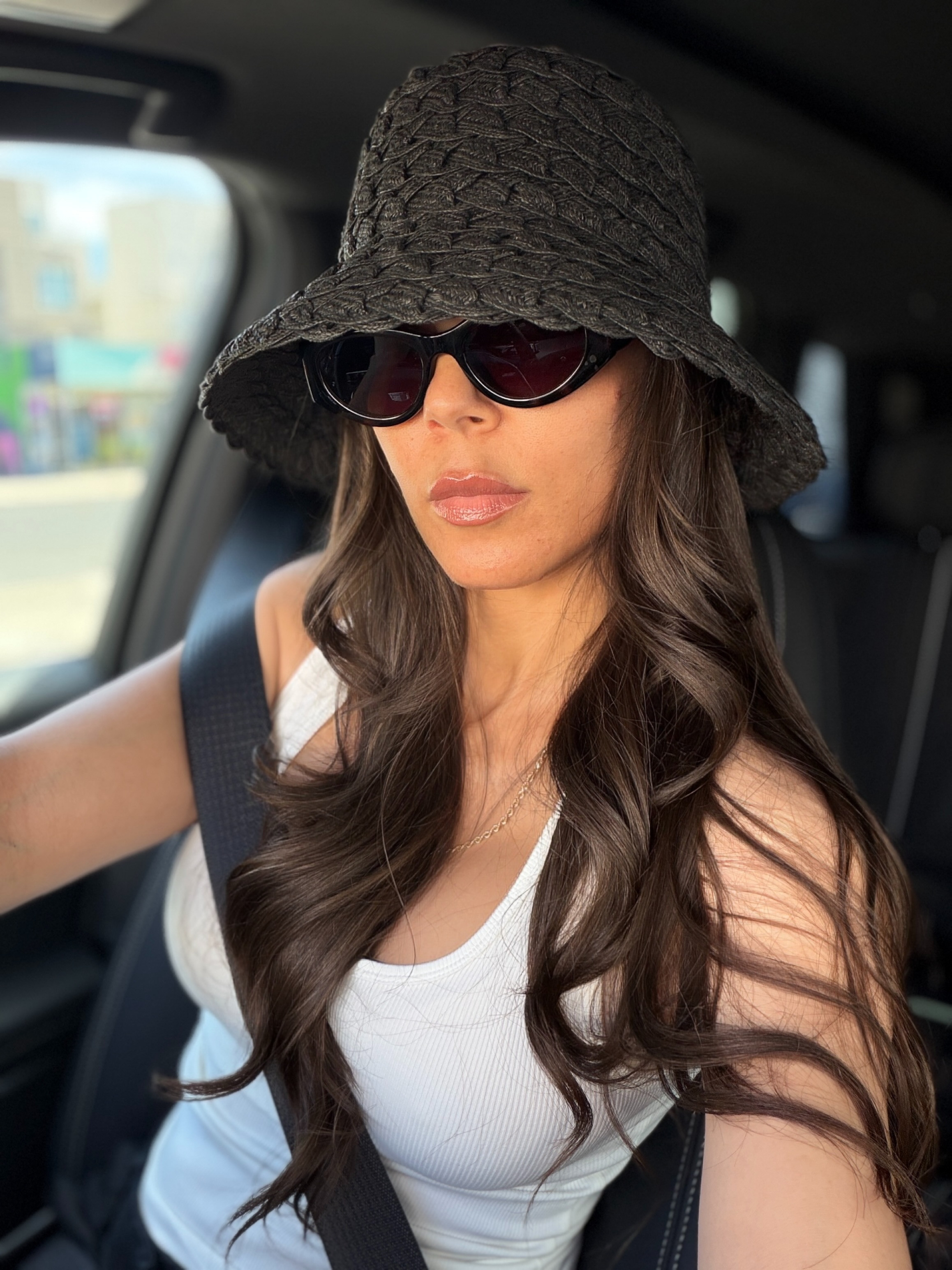 In love with this woven bucket hat.   

 #LTKdayinmylife #LTKootd #LTKOver40