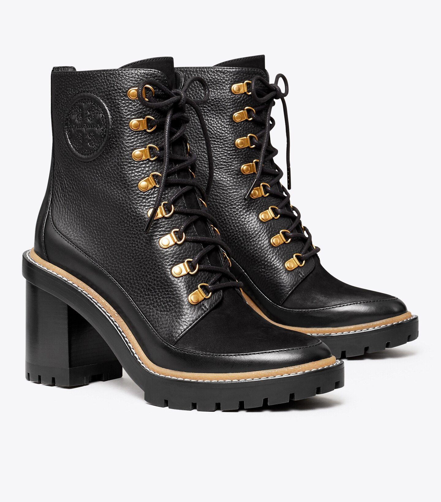 Miller Mixed-Materials Lug Sole Boot: Women's Designer Ankle Boots | Tory Burch | Tory Burch (US)