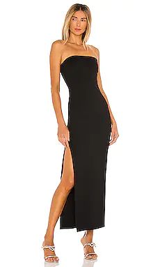 Strapless Fishtail Dress in Black | Revolve Clothing (Global)