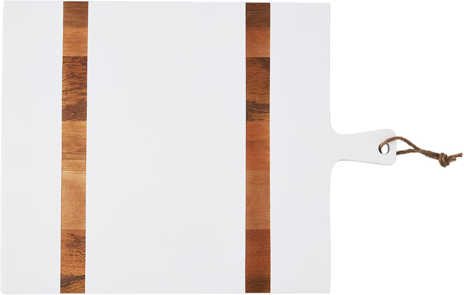 Mud Pie Wooded Square Board,White, 23 1/4" x 16 3/4" | Amazon (US)