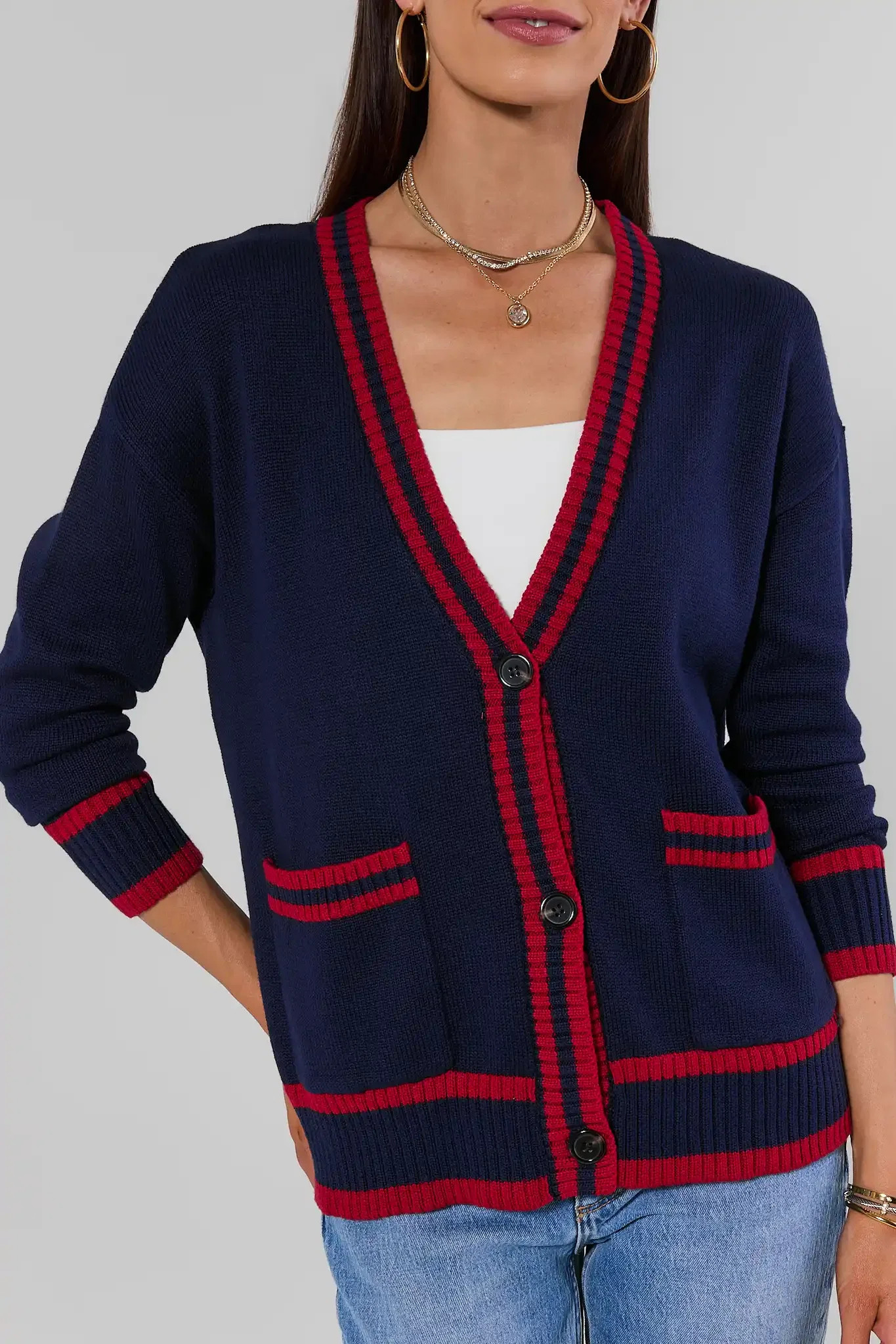 Jenna Ivory Applique Cardigan | Avara