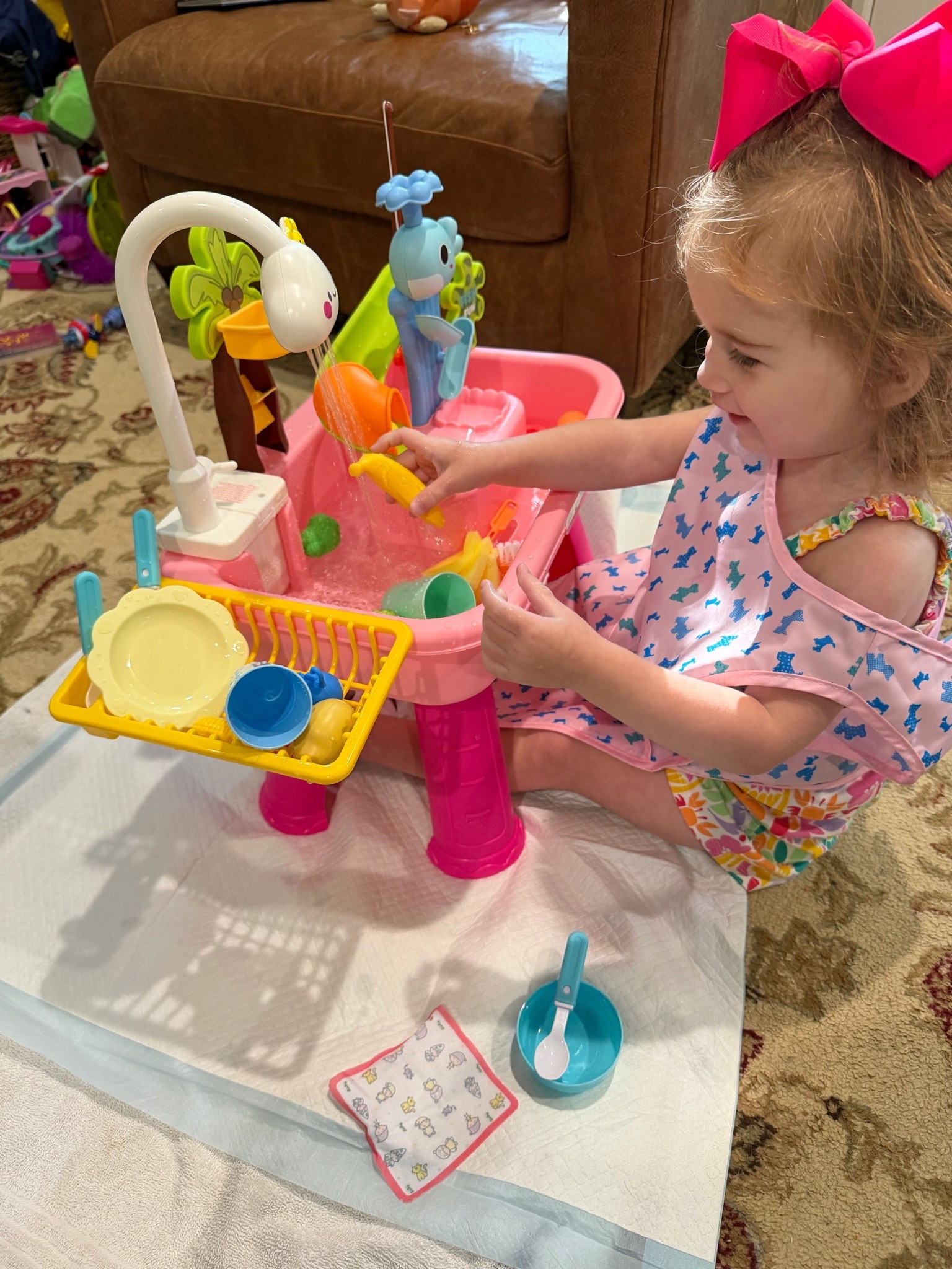 Little Girl Summer Fun Favorites 🎀☀️💦

Keeping little ones entertained all summer long with the cutest water play setup! This adorable fishing water table has been a huge hit for sensory play, imaginative fun, and staying cool on warm days. I also linked her colorful summer outfit, painting apron, and favorite oversized bows for easy toddler style and playtime essentials. 💕🌈🐳

Toddler summer activities, water table fun, sensory play ideas, toddler girl outfit, colorful toddler fashion, summer play essentials, outdoor toys for toddlers, indoor water play, toddler mom finds, Amazon kids favorites, little girl summer, toddler entertainment ideas, preschool activities, summer fun for kids 🎀☀️🩷🐠💦

#LTKmomlife #LTKHome #LTKKids