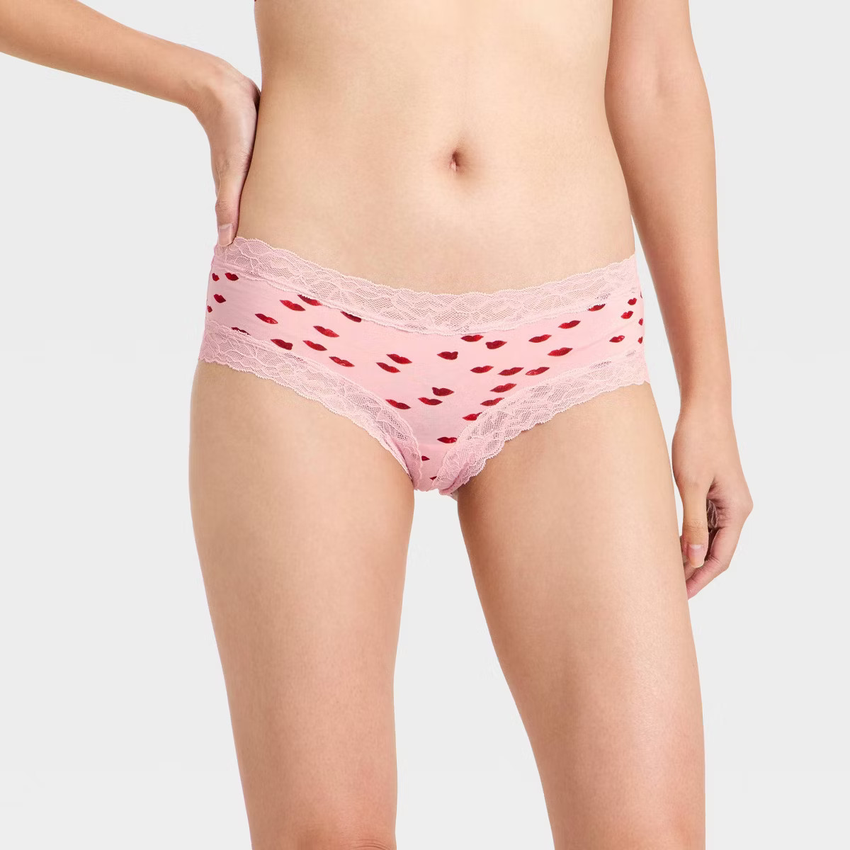 Women's Cotton Blend Hipster Underwear with Lace - Auden™ | Target