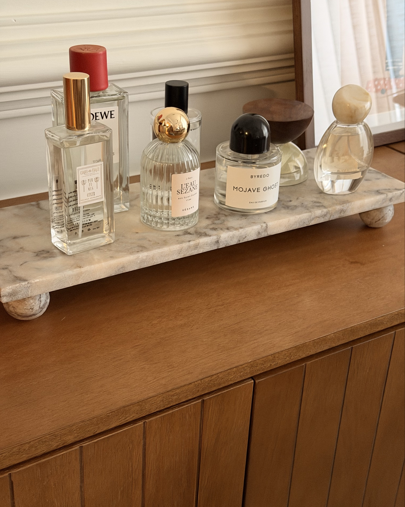 The cutest marble perfume stand
Stand holder riser decor dresser decor 

#LTKGiftGuide #LTKHome #LTKSaleAlert