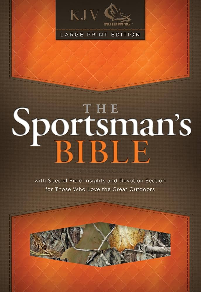 KJV Sportsman's Bible, Large Print Personal Size, Mothwing™ Camouflage LeatherTouch, KJV Holy B... | Amazon (US)