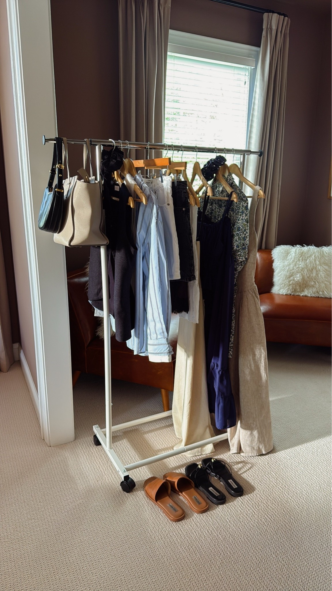 Packing! I love putting my clothes on this rack so I can see all of my outfits together

#LTKTravel