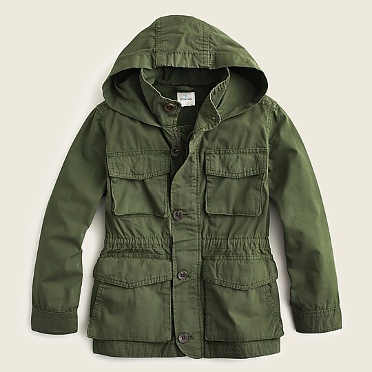 Boys' garment-dyed M65 jacket | J. Crew US