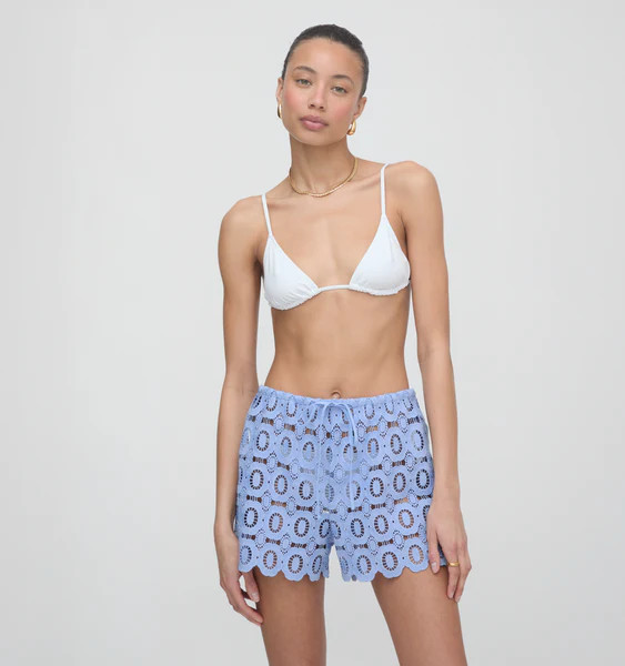 The Kaya Short - Cornflower Lace | Hill House Home US