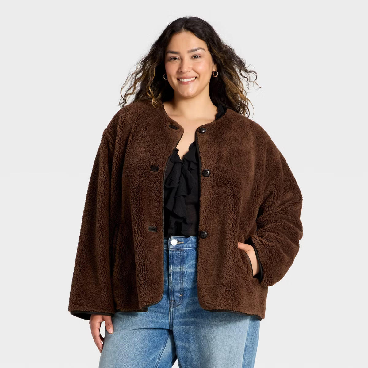 Women's Faux Sherling Coat - Universal Thread™ | Target