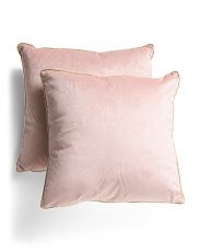 2pk Velvet Pillows With Metallic Trim | Marshalls
