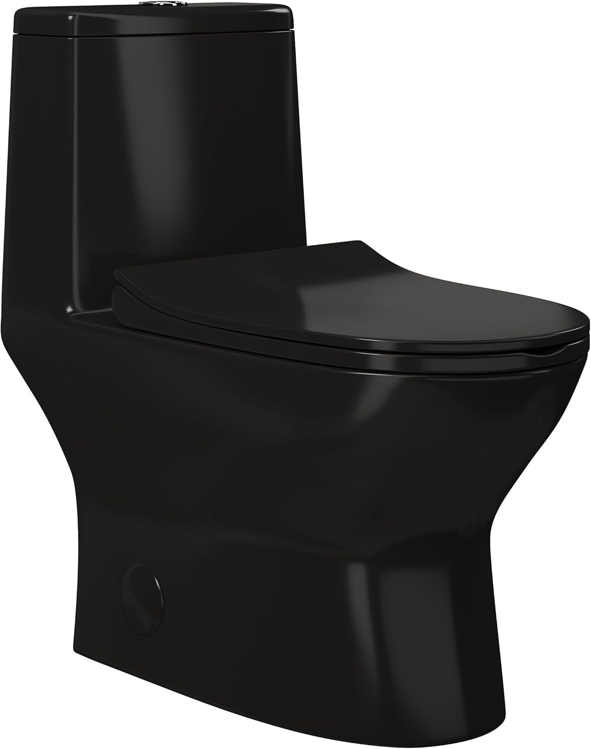 Ivy One Piece Toilet Dual Vortex Flush in Glossy Black 1.1/1.6 gpf | Amazon (US)