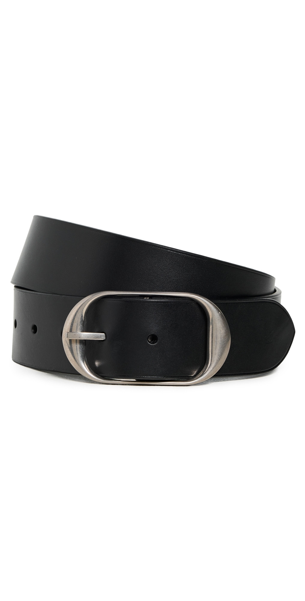 Nili Lotan Nili Belt Black w/ Antique Silver Buckle 90 | Shopbop