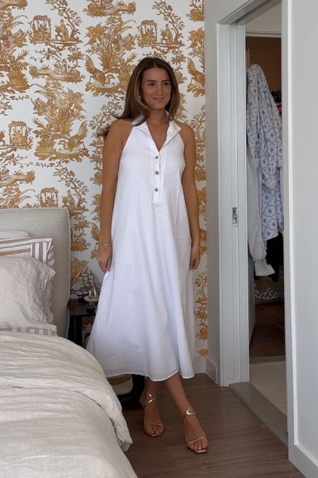 White dress for summer!! I am wearing a size SMALL in this Tuckernuck dress. 

I selected this for summer nights and as a vacation outfits, but also love this for brides: engagement dress, rehearsal dinner dress, bridal shower dress or bridal brunch dress! #tuckernucking #tuckernuckpartner #liketkit @tuckernuck

#LTKWedding #LTKShoeCrush #LTKTravel
