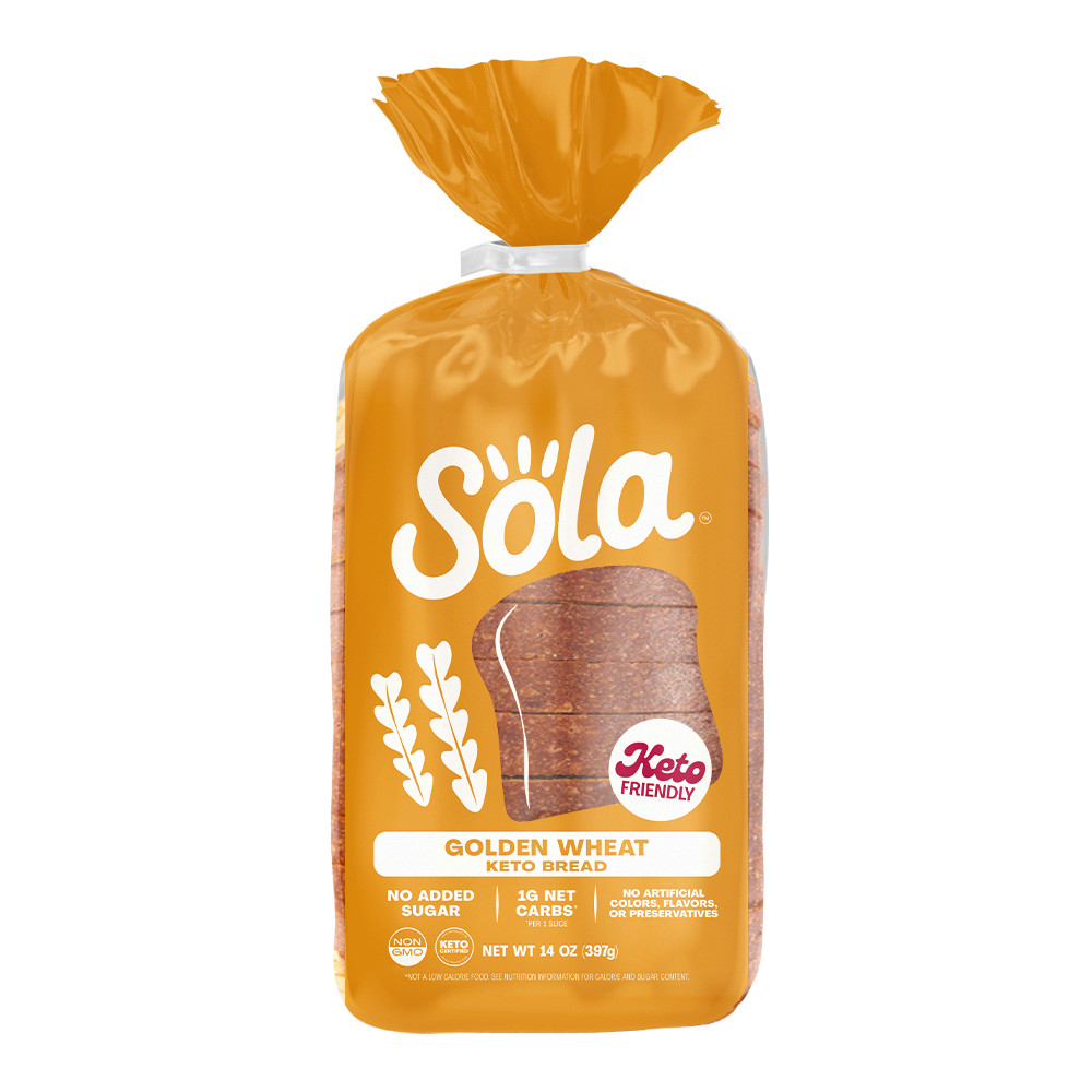 Sola Keto, Non GMO Golden Wheat Bread Loaf, 14 oz - Walmart.com | Walmart (US)