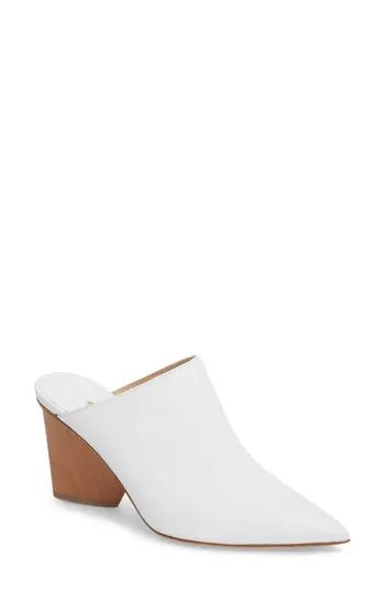 Women's Paul Andrew Ester Statement Heel Mule, Size 9US / 39EU - White | Nordstrom