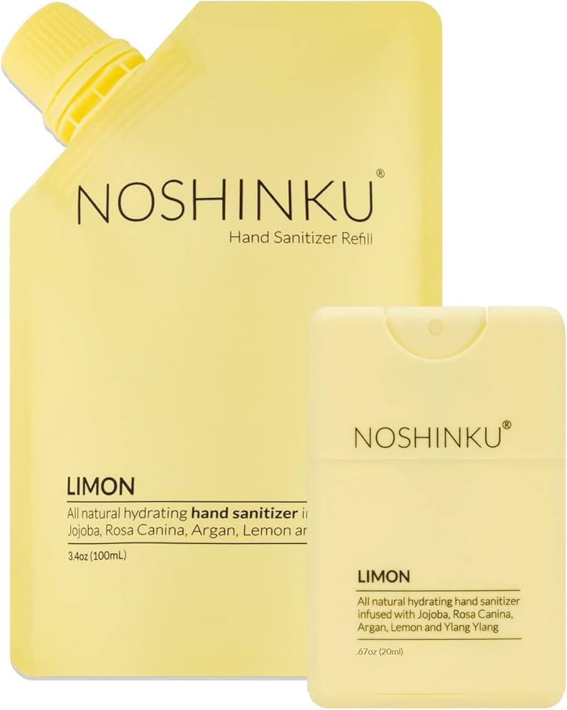 Noshinku Pocket Hand Sanitizer Refill Kit (Lemon) | Amazon (US)
