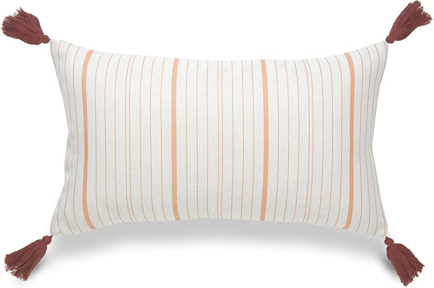 Hofdeco Premium Fall Coastal Patio Indoor Outdoor Lumbar Pillow Cover ONLY for Backyard, Couch, S... | Amazon (US)