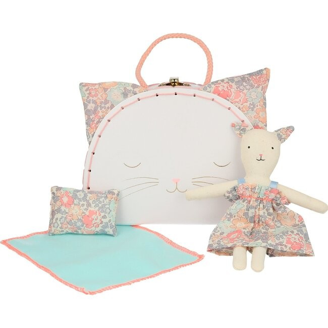 Floral Kitty Mini Suitcase Doll - Kids Toys | Meri Meri from Maisonette | Maisonette