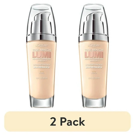 (2 pack) L'Oreal Paris True Match Lumi Healthy Luminous Liquid Foundation, spf 19, 1 fl oz | Walmart (US)