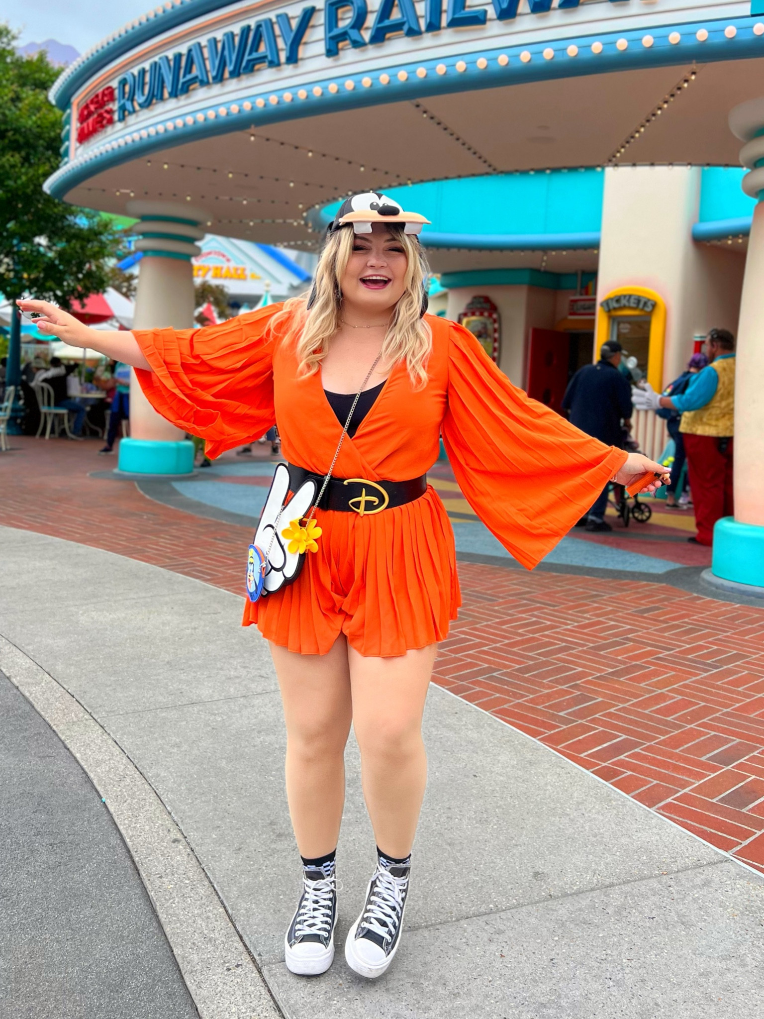 Goofy inspired outfit for Toontown in Disneyland park - vacation ootd! ✨

#LTKSeasonal #LTKtravel #LTKmidsize