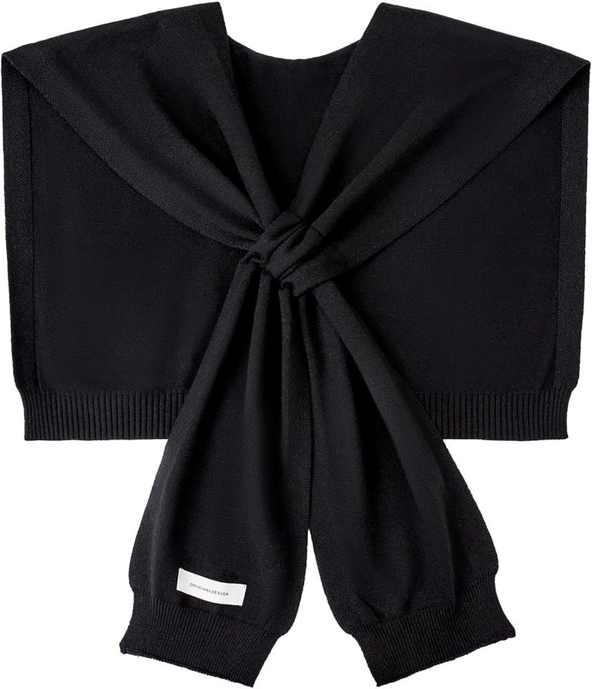 Women's Sweater Shawl Wraps Sleeves Knitted Collar Sweater Scarf Top Casual Lightweight Shoulder ... | Amazon (US)