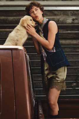 LyreBird Heirloom Lace-Trim Satin Shorts | Anthropologie (US)