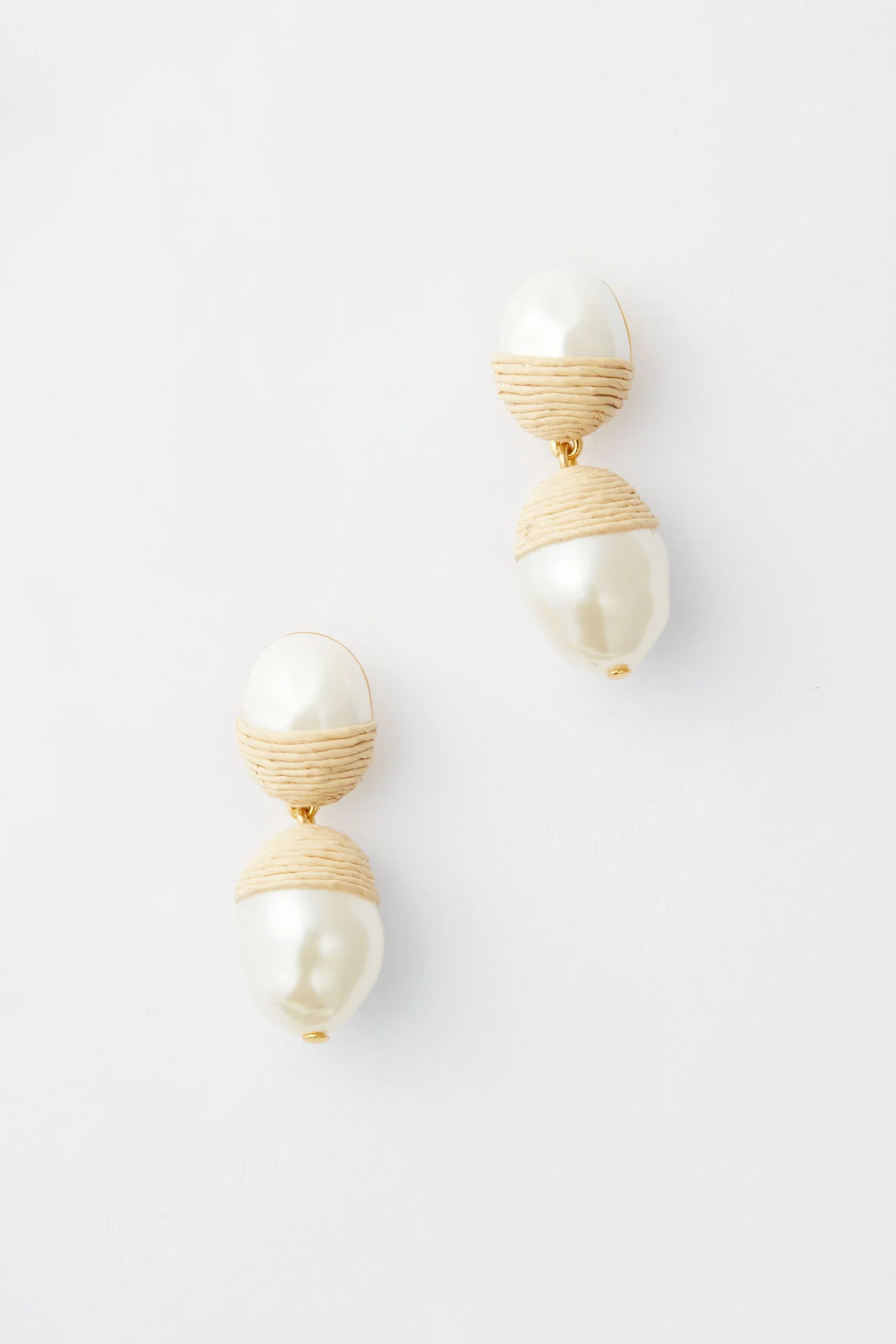 Raffia and Pearl Nelle Earrings | Tuckernuck (US)