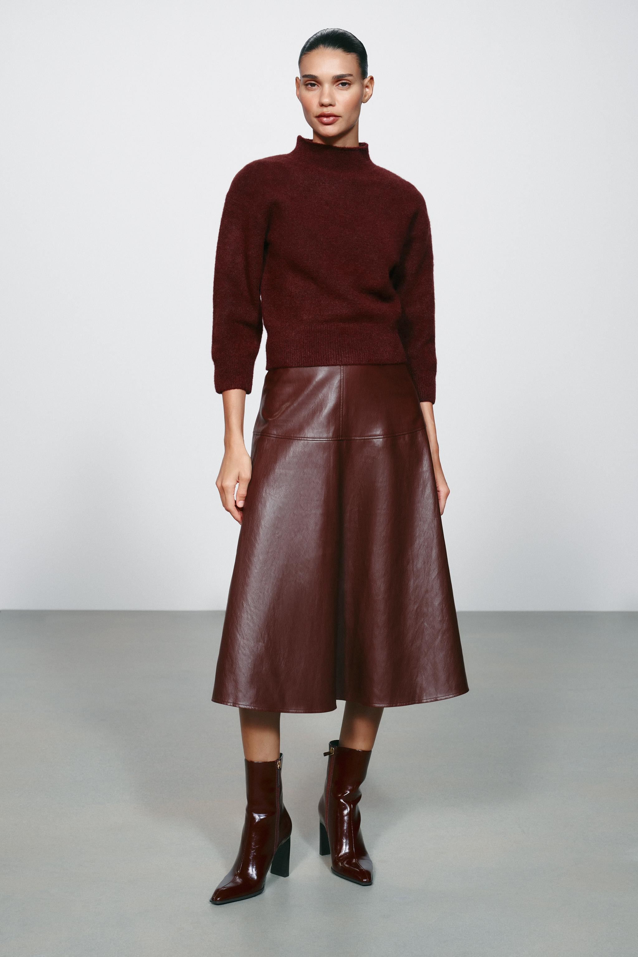 SOFT KNIT HIGH NECK JUMPER | Zara UK