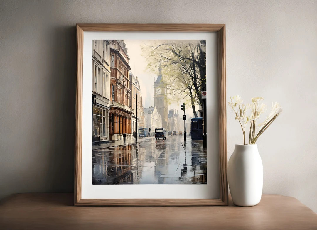 London Watercolor London Scene Printable Art City of - Etsy | Etsy (US)