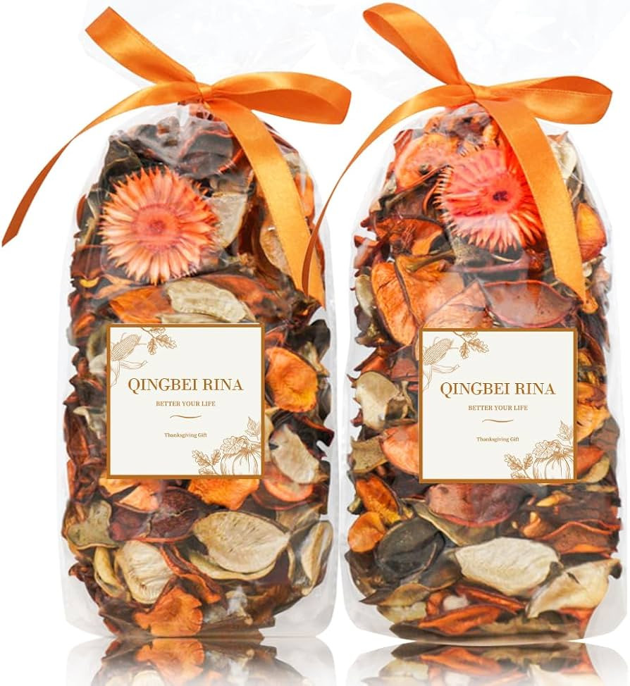 Fall Potpourri Bags, Orange Scented Decorative Bowl Filler, 8.4oz | Amazon (US)