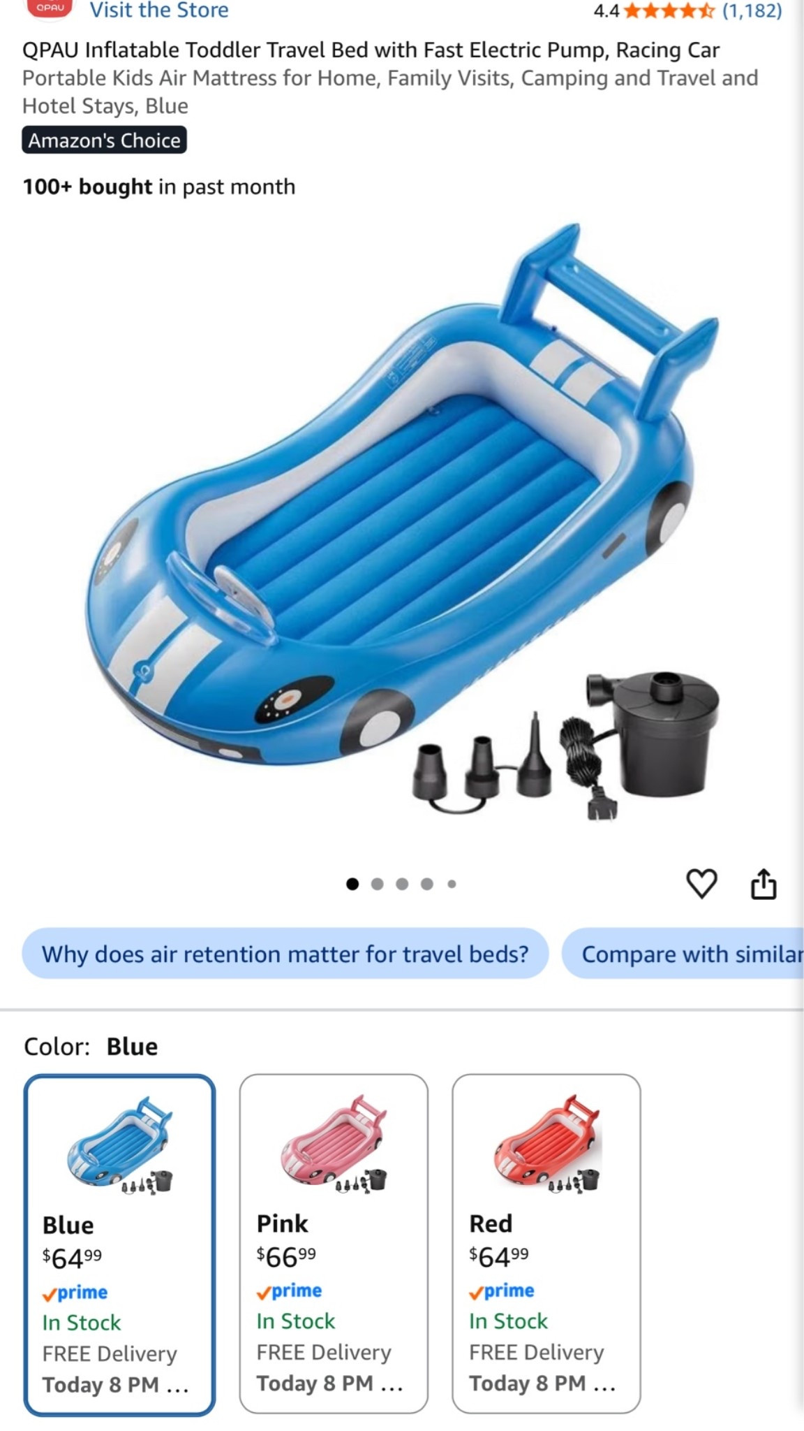 Movie + race car beds for this rainy day 🌧️ I bought these beds around Christmas last year and my kids love them! They’re fun for sleepovers, movie nights or just for fun 🏎️

Amazon, kids blow up beds, inflatable beds, sleepover beds, racecar beds, movie nights beds
