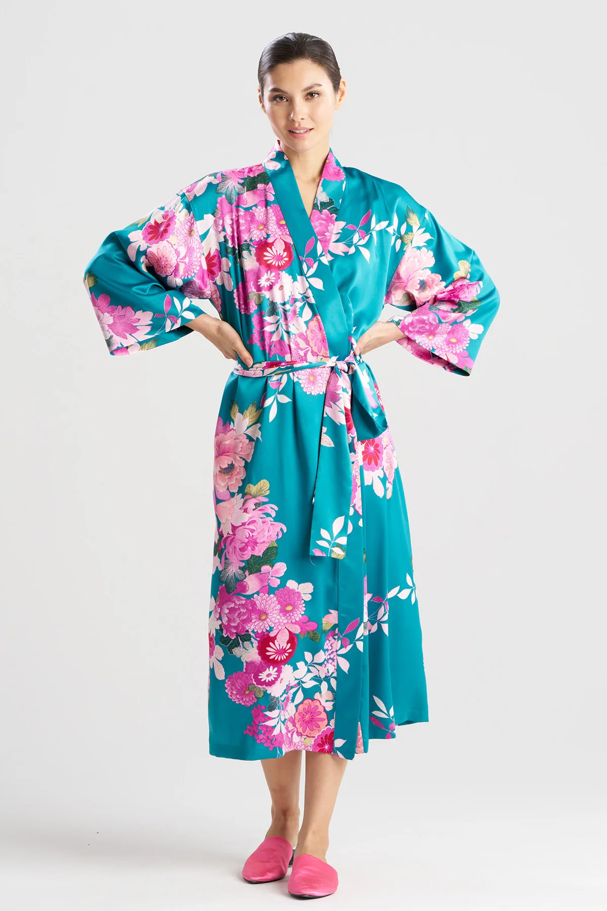 Empress Printed Satin Robe | Natori