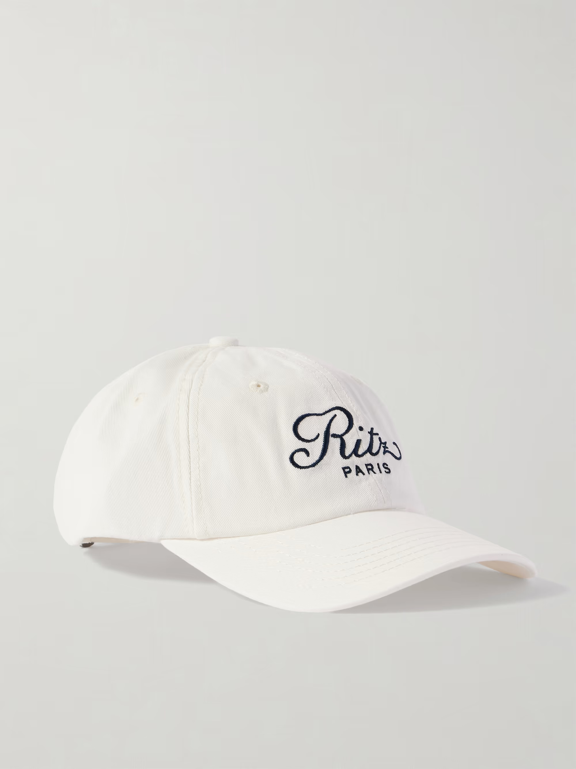 + Ritz Paris embroidered cotton-twill baseball cap | NET-A-PORTER (US)