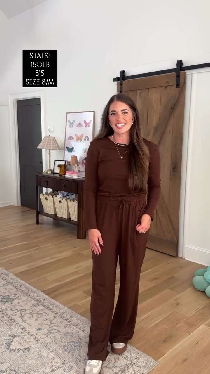 Sizing info: Fave oversized sweater TTS - M & leggings TTS - M 25” for ankle & 28” for full length. I’m 5’5. I wear 32” in flares. Fave jeans TTS - 29. All basic tees TTS - M. Fave matching lounge set - Ssleeve & Lsleeve sized up 1 to L long length (so I can wash & dry)• seamless bra & undies TTS - M • size L grey sweatshirt • size M brown vest & suede jacket • turtleneck sweater TTS - M • booties sized up 1/2 • sneakers TTS • my waist 29”, hips 40”, & bust 36.5” 

 #LTKGiftGuide #LTKHoliday #LTKSaleAlert